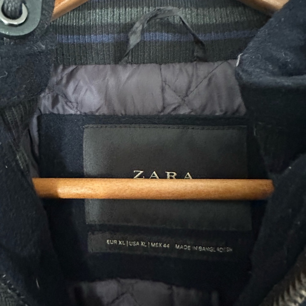 Zara Black Military Toggle Jacket - Picture 3 of 5